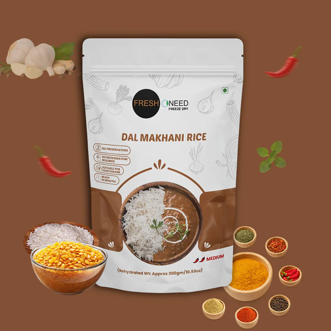 Dal Makhani Rice | Creamy Black Lentil Curry with Steamed Rice