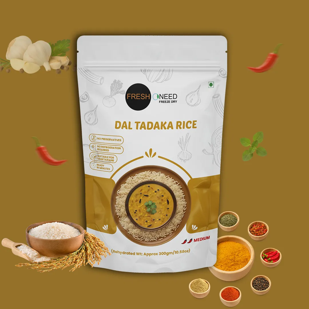 Dal Tadka with Rice | Traditional Indian Tempered Lentils with Steamed Rice
