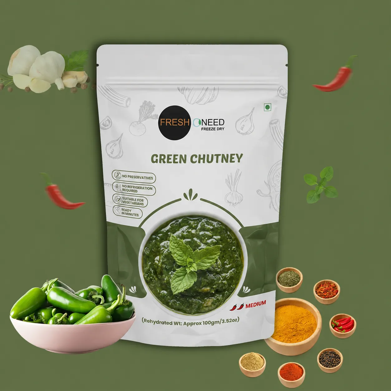 Green Chutney | Traditional Indian Herb & Spice Dip