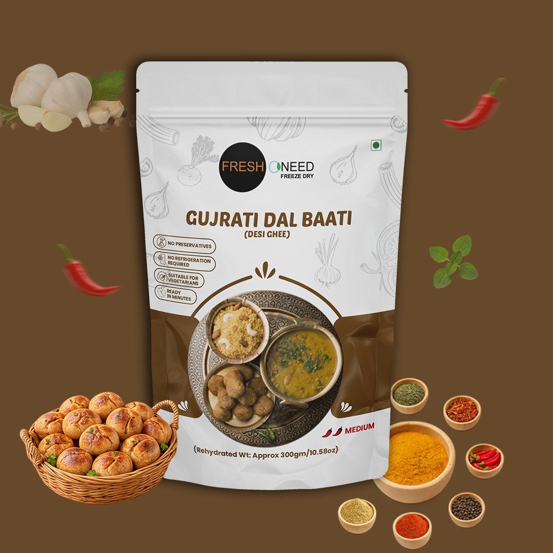 Gujarati Dal Baati | Traditional Gujarati Lentils with Wheat Dumplings
