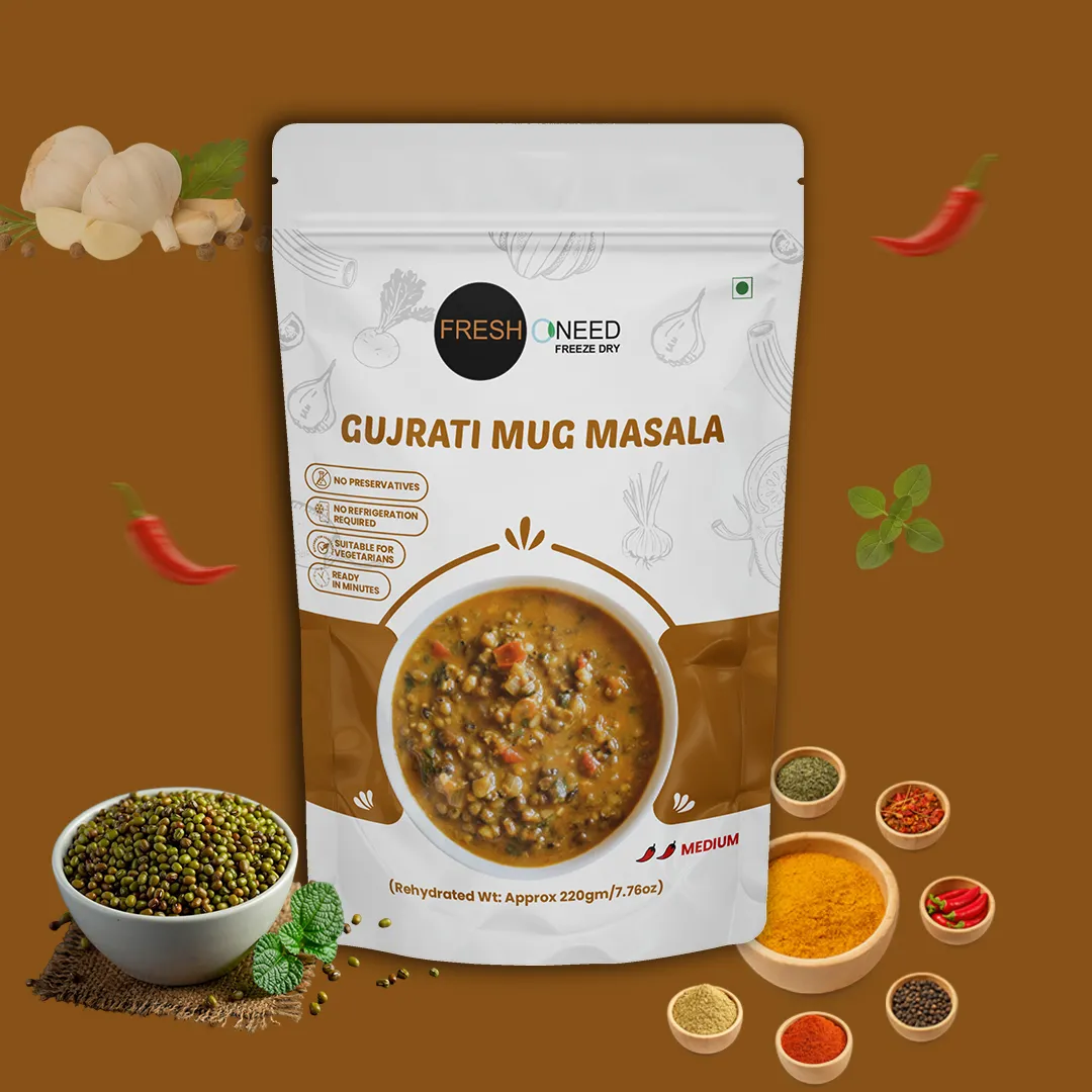 Gujarati Mug Masala | Traditional Gujarati Spiced Green Gram Curry