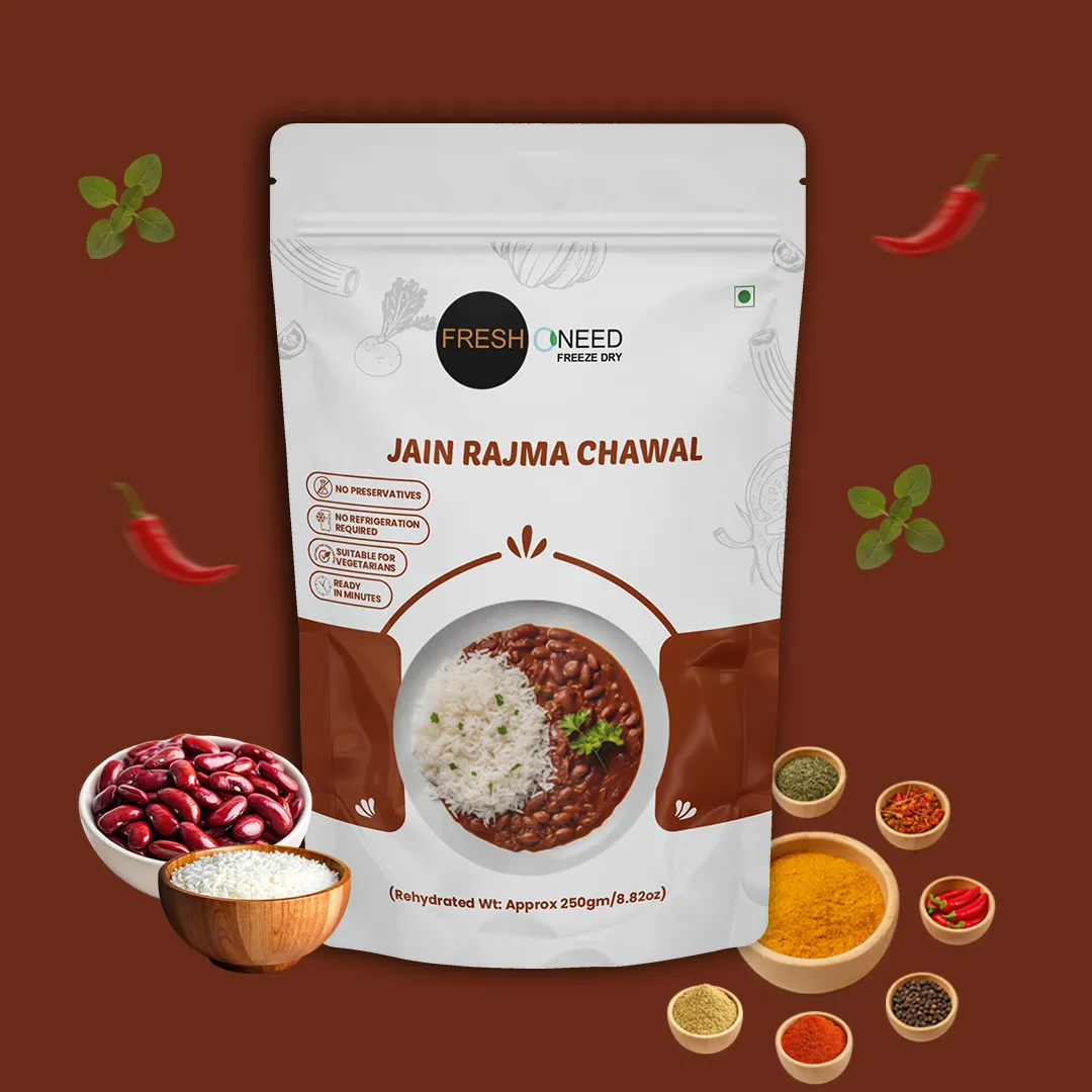 Jain Rajma Chawal (No Onion & No Garlic) | Jain Style Kidney Bean Curry with Rice