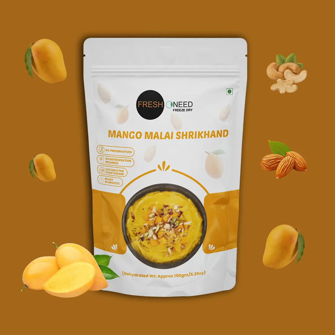 Mango Malai Shrikhand | Traditional Indian Mango Yogurt Dessert