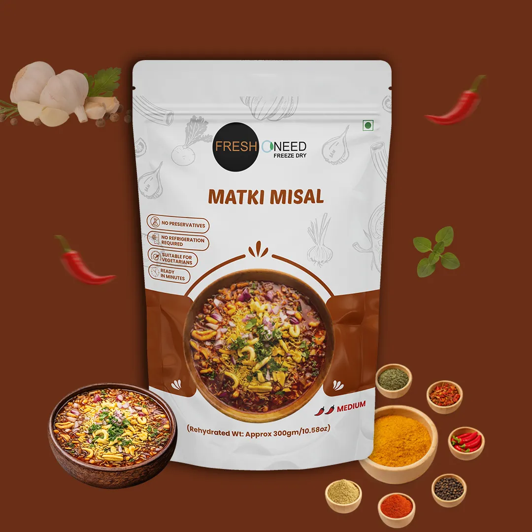 Mataki Misal | (With Sev) – Spicy Maharashtrian Sprout Curry with Sev