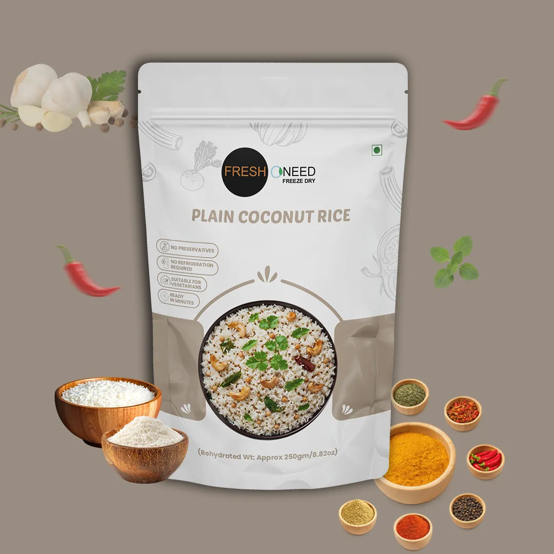 Plain Coconut Rice | Traditional South Indian Coconut Flavored Rice