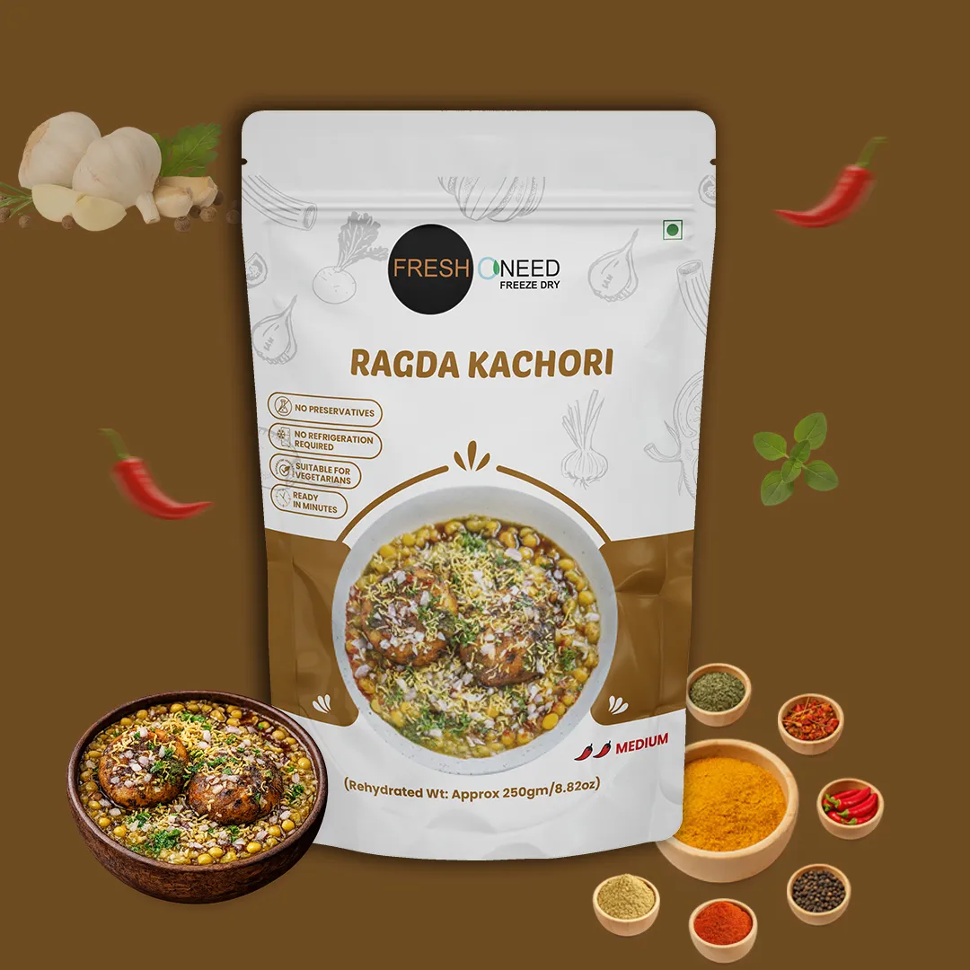Ragada Kachori (Crush) | Spicy Indian Street-Style Crushed Kachori Curry