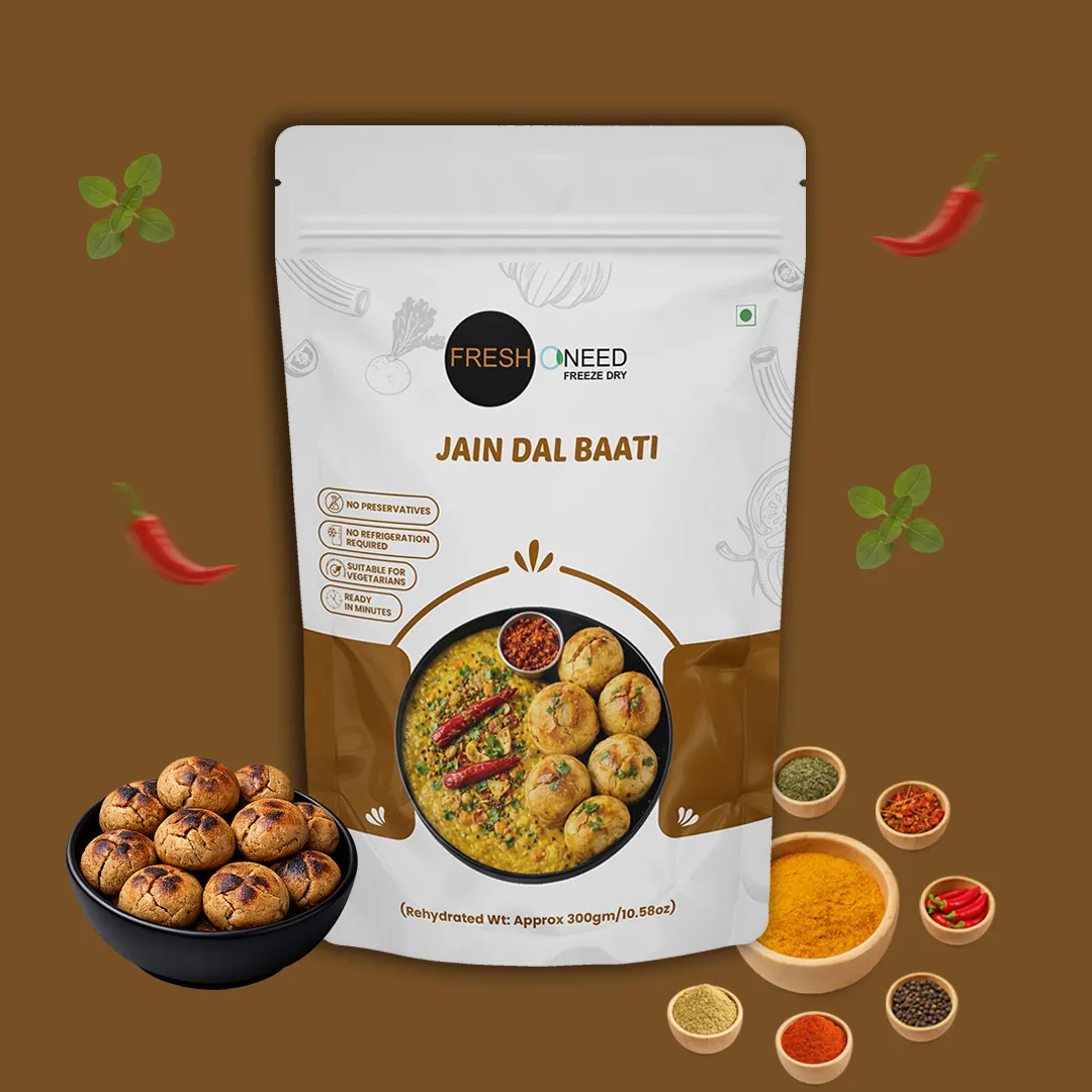 Jain Dal Baati | Traditional Rajasthani Lentils & Wheat Dumplings